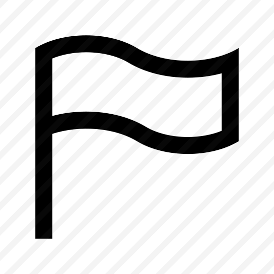 Flag Banner Flagpole One Line preview