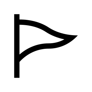 Flag Banner Flagpole Pennant Line icon