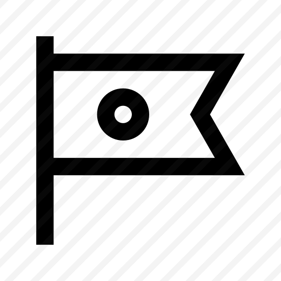 Flag Two Icon Symbol Vector preview
