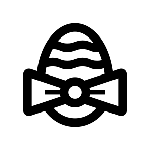 Easter Egg Painted One Line icon