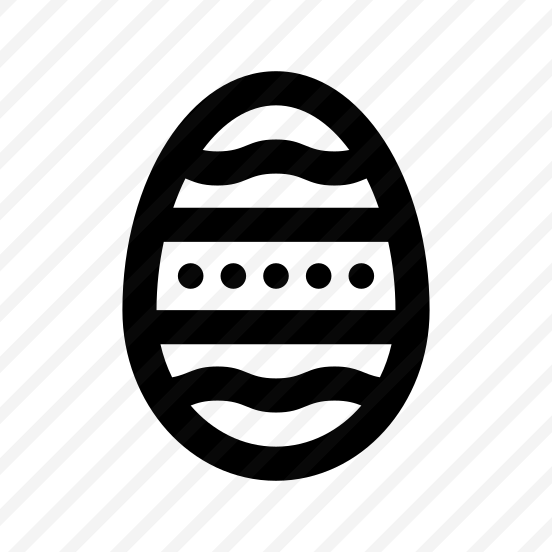 Easter Egg Painted Three Line preview