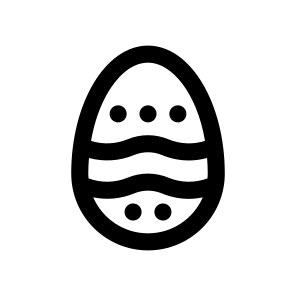 Easter Egg Pattern Icon Symbol icon