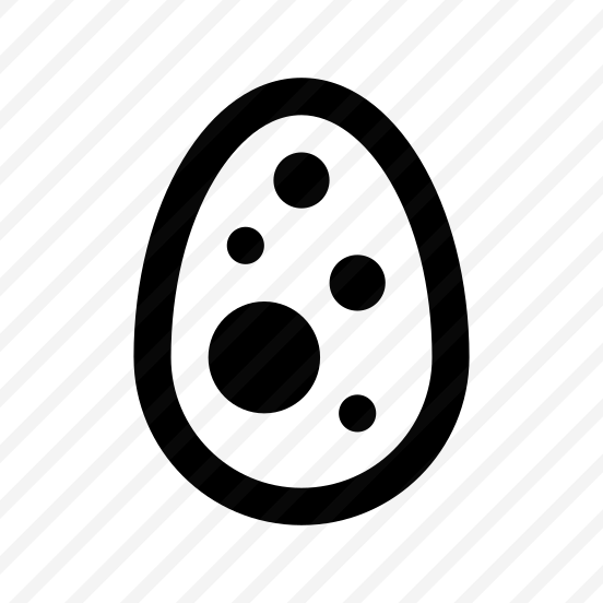 Egg Dots Icon Symbol Vector preview