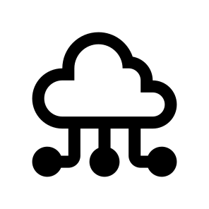 Cloud Share Icon Symbol Vector icon