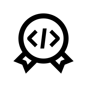 Coding Award Icon Symbol Vector icon
