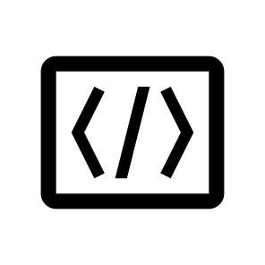 Coding Window Icon Symbol Vector icon