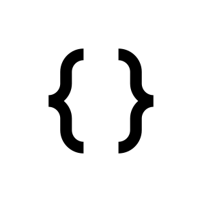 Curly Brackets Icon Symbol Vector icon