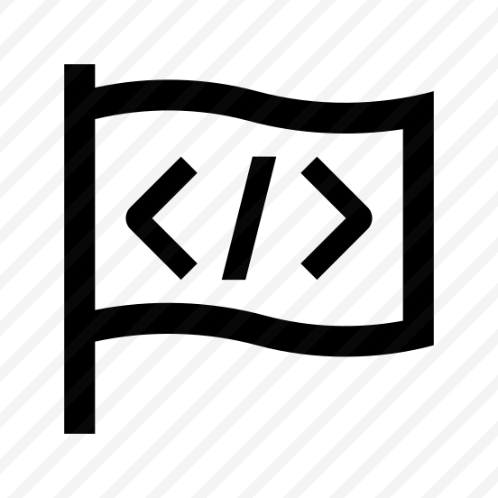 Flag Coding Programming Code Icon preview