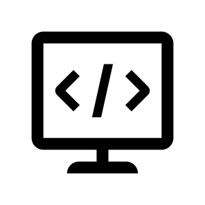Monitor Coding Code Icon Symbol icon