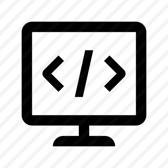 Monitor Coding Code Icon Symbol preview