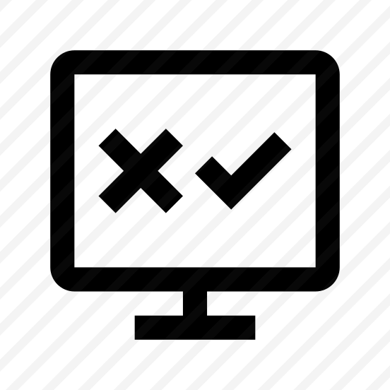 Monitor Test Delete Cancel Check Verify preview