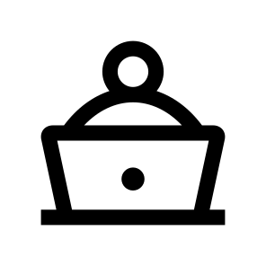 Person Man Programmer Laptop Coding Work icon