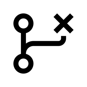 Scheme Way Path Circles Branching Delete Cross icon