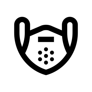 Face Mask Breath Lungs Protection Virus Covid Eighteen icon