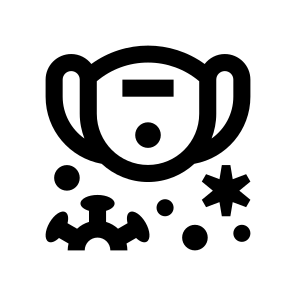 Face Mask Virus In The Air Breath Lungs Protection Covid icon