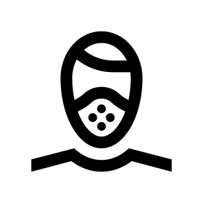 People Person Man Boy Male Face Mask Medical Protection Virus Covid Nine icon
