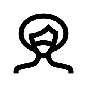 People Person Woman Girl Female Face Mask Medical Protection Virus Covid Five icon