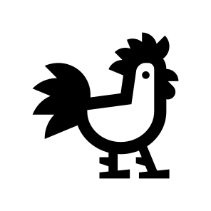 Chicken Rooster Hen Bird Icon icon