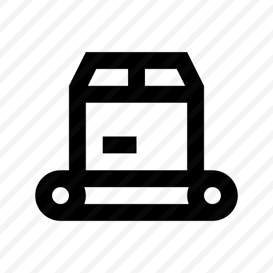 Box Parcel Warehouse Conveyor Icon preview