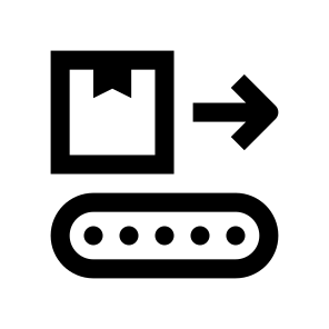 Box Parcel Warehouse Conveyor Two icon