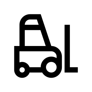 Loader Forklift Warehouse Lift Icon icon