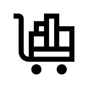 Shopping Purchases Trolley Boxes Icon icon