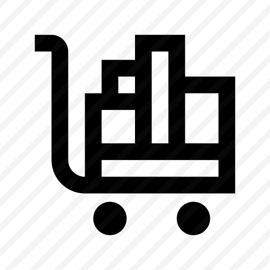 Shopping Purchases Trolley Boxes Icon preview