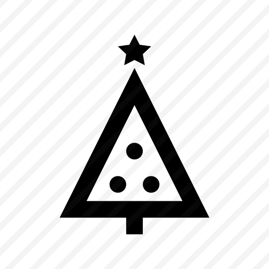Christmas Tree Icon Symbol Vector preview