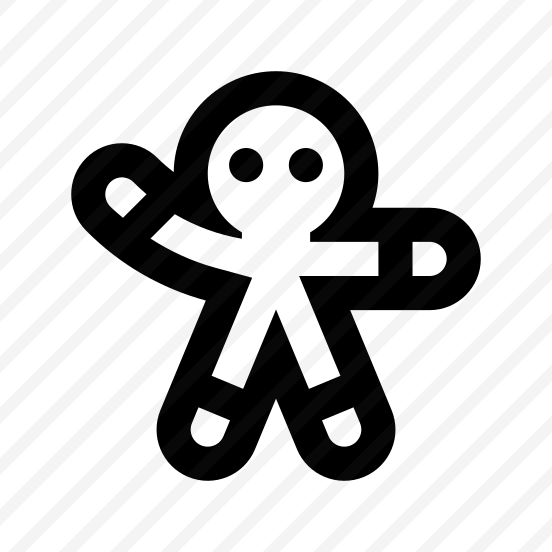 Cookie Gingerbread Line Icon Symbol preview
