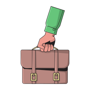 Hand Holding Bag icon