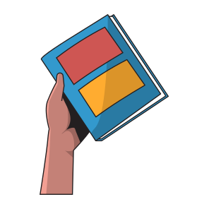 Hand Holding Book icon