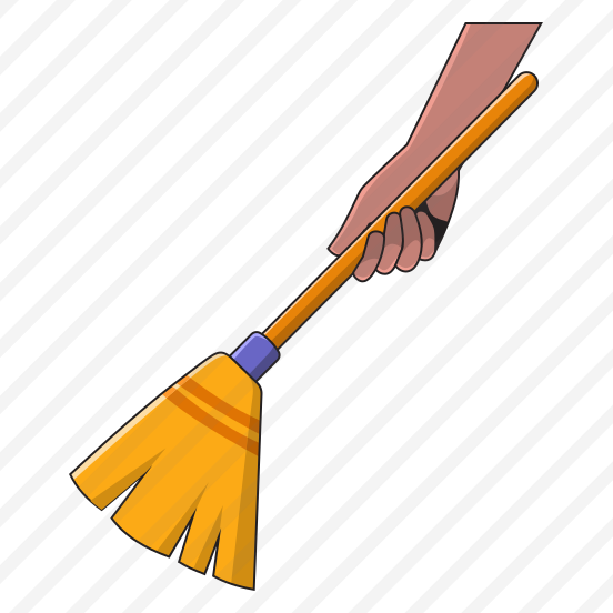 Hand Holding Broom preview