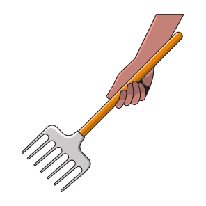 Hand Holding Rake icon