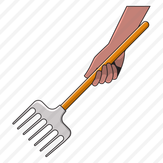 Hand Holding Rake preview