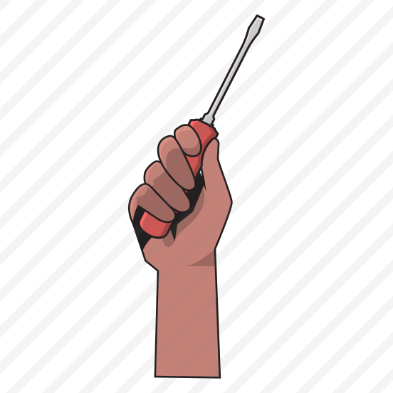 Hand Holding Screwdriver preview
