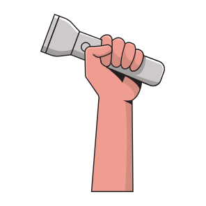 Hand Holding Torch icon