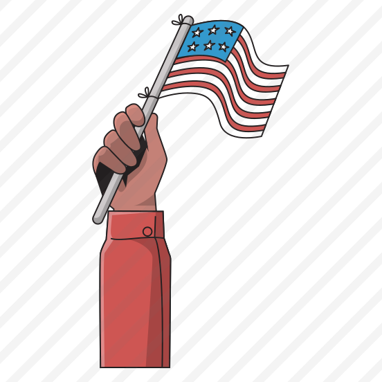 Hand Holding Us Flag preview