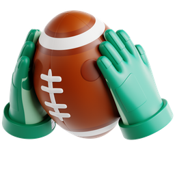 Football Cradled By Two Hands icon