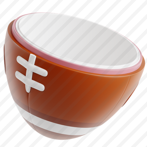 Football Half Cut Showing Inner Texture preview