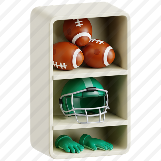 Football In Equipment Locker preview