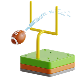 Football Passing Through Goal Post icon