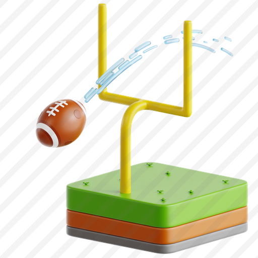 Football Passing Through Goal Post preview