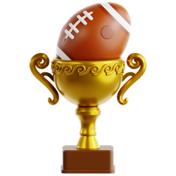 Football Resting On Trophy Pedestal icon