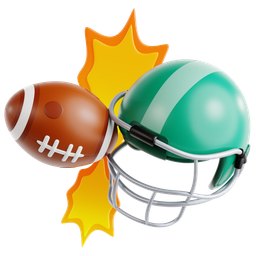 Football Stuck In Net Or Helmet icon