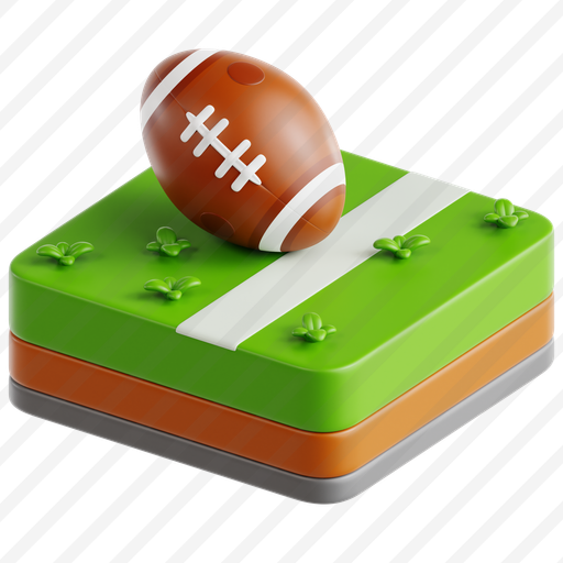 Football Touching End Zone Line preview