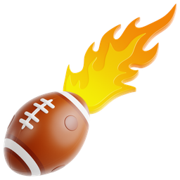 Football With Trail Of Fire icon