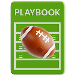 Football Wrapped In Playbook Paper icon