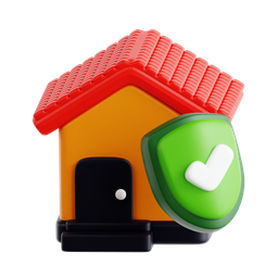 House With Shield Symbol icon