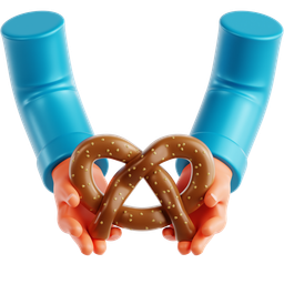 Hand Holding A Pretzel icon