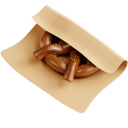 Pretzel In Paper Packaging icon